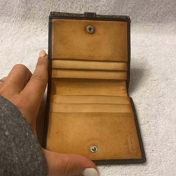 Coach Double Snap Wallet with Buckle - Classic Black C - Picture 5 of 10